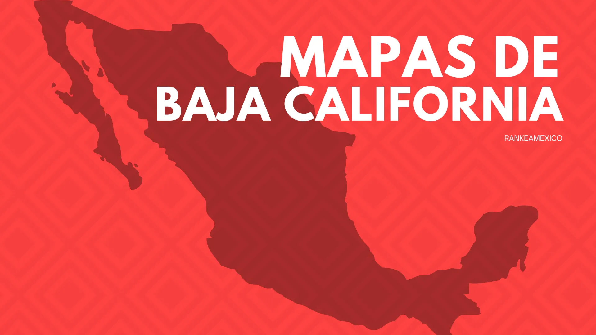 Mapas de Baja California - a color blanco y negro para imprimir