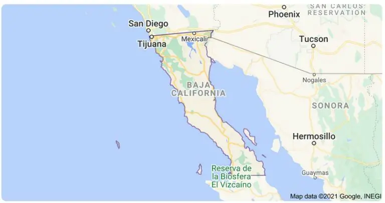 Mapas del Estado de Baja California, México