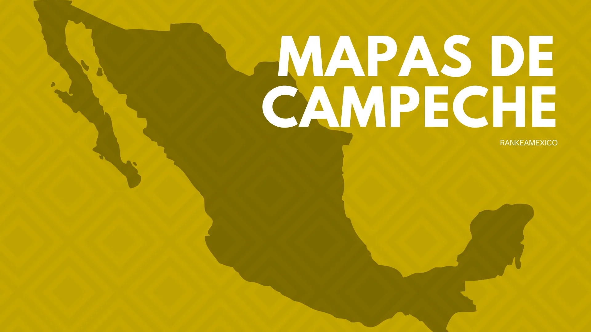 Mapas de Campeche - a color blanco y negro para imprimir