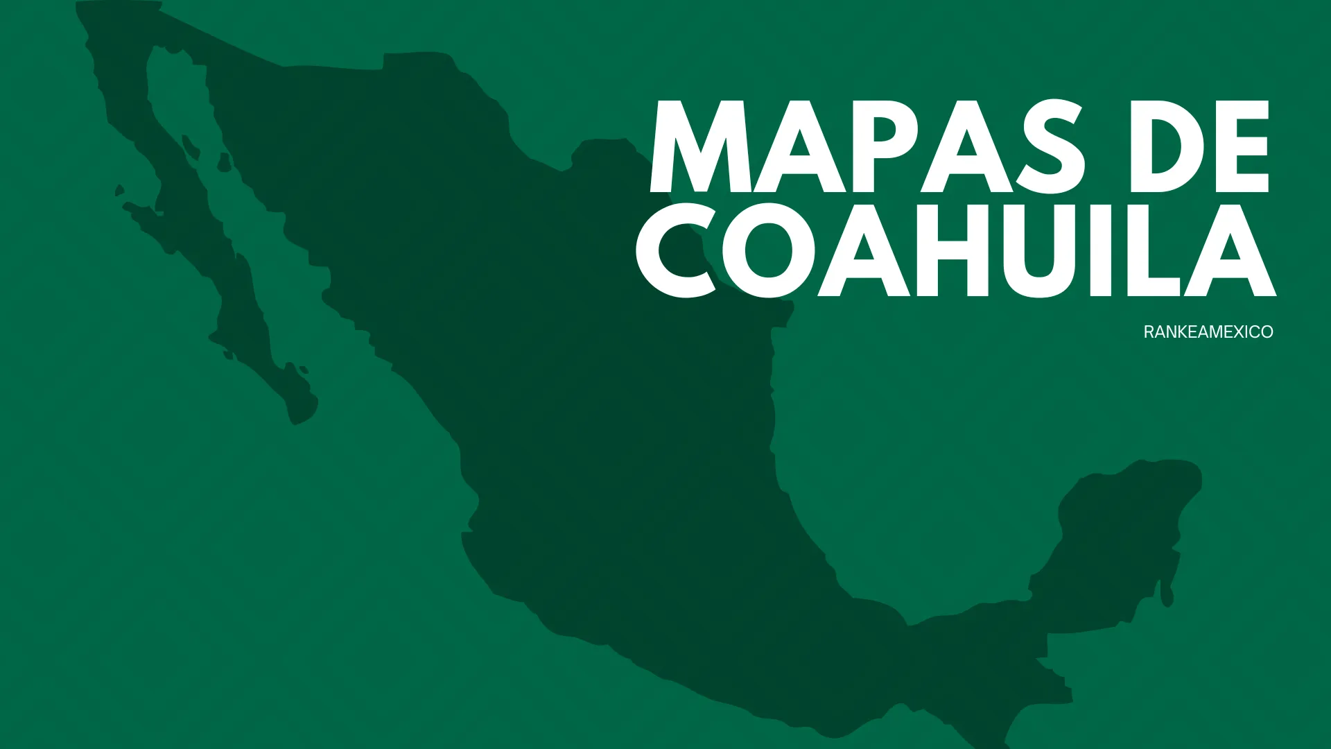 Mapas de Coahuila - a color blanco y negro para imprimir